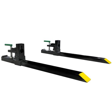 titan attachments light-duty clamp-on pallet forks loader or skid steer|clamp on pallet forks for tractors.